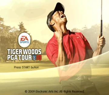 Tiger Woods PGA Tour 10 screen shot title